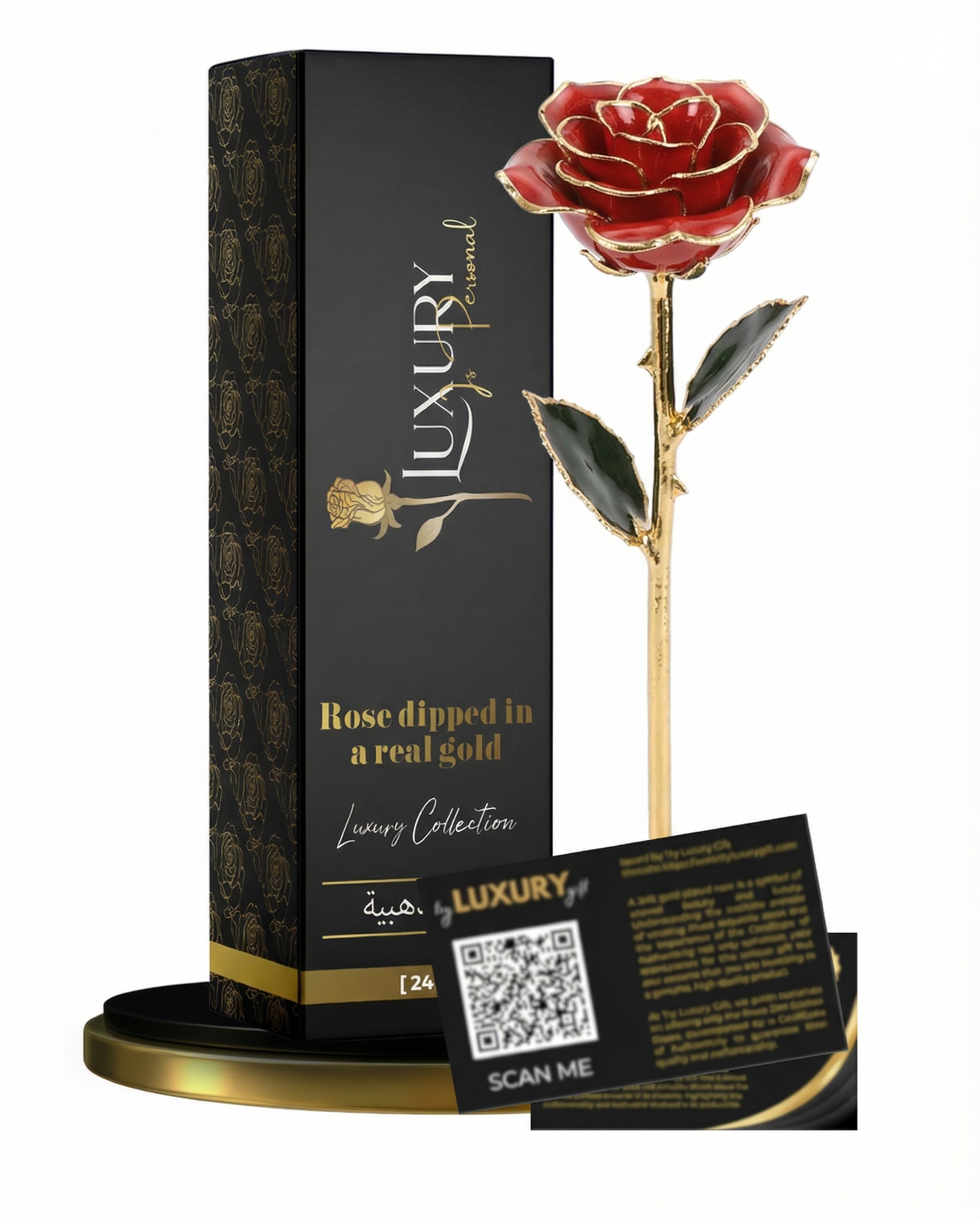 24k Golden Rose - Red ( Bliss )